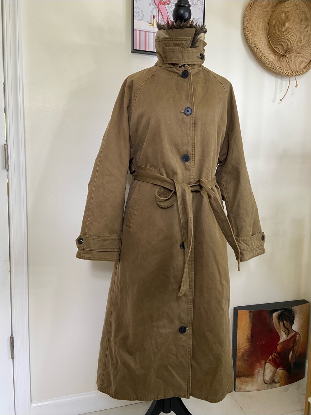 Zara Brown Trench Coat with Belt